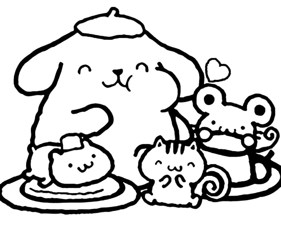 Coloriage Dessine Pompompurin 2