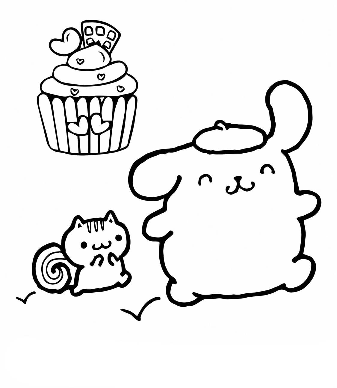 Coloriage Dessine Pompompurin 7