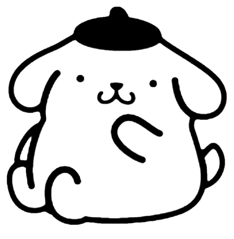 Coloriage Dessine Pompompurin heureux