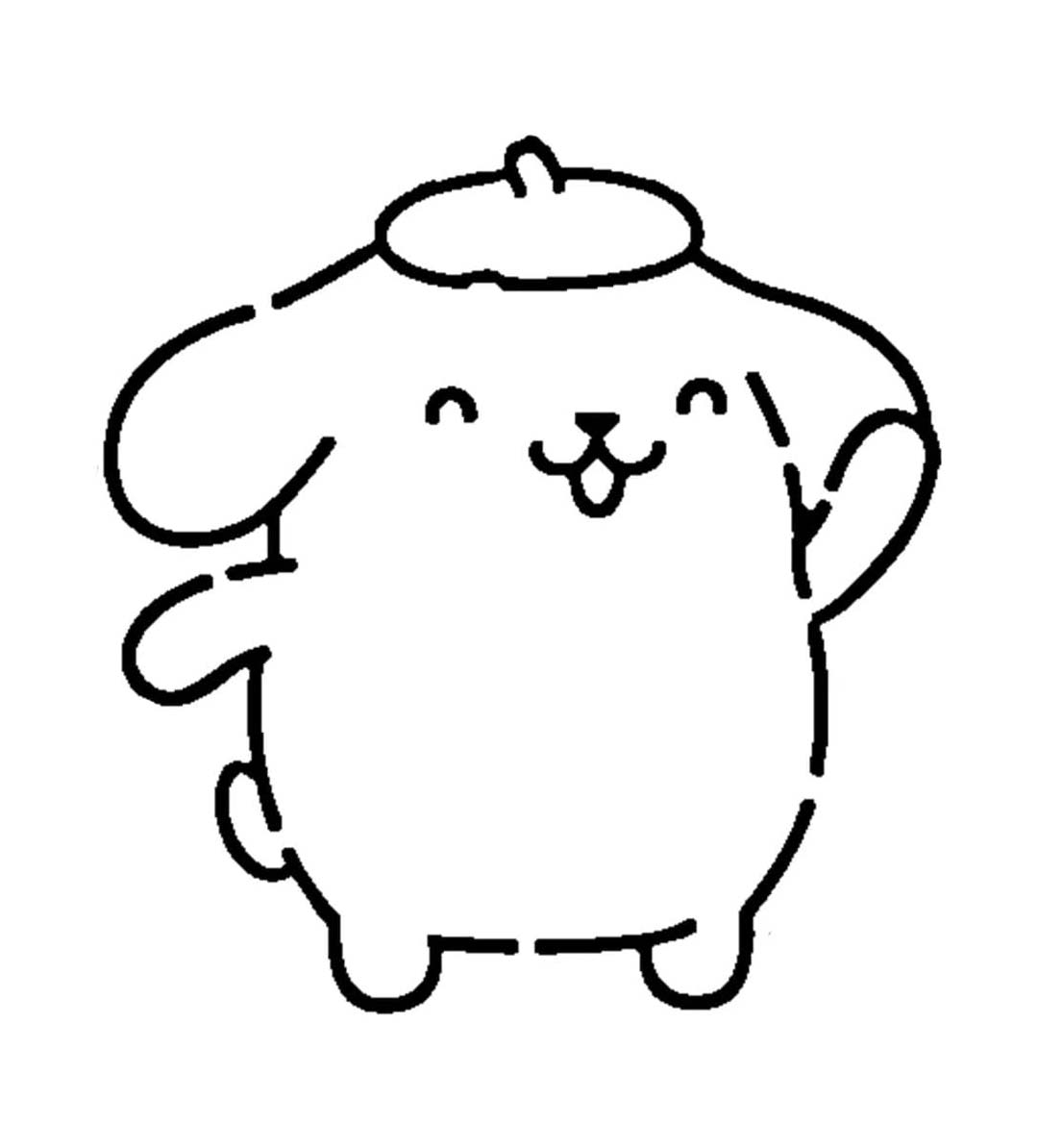 Coloriage Dessine Pompompurin souriant