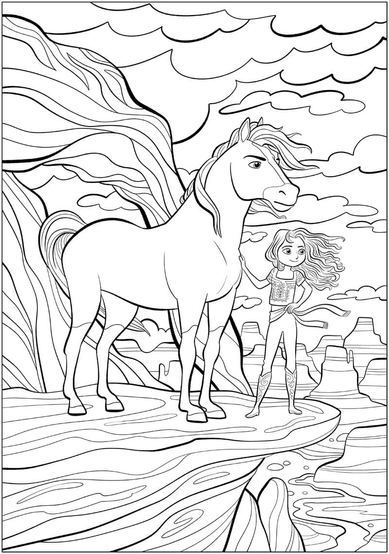 Coloriage Dessiner Gratuit de Spirit