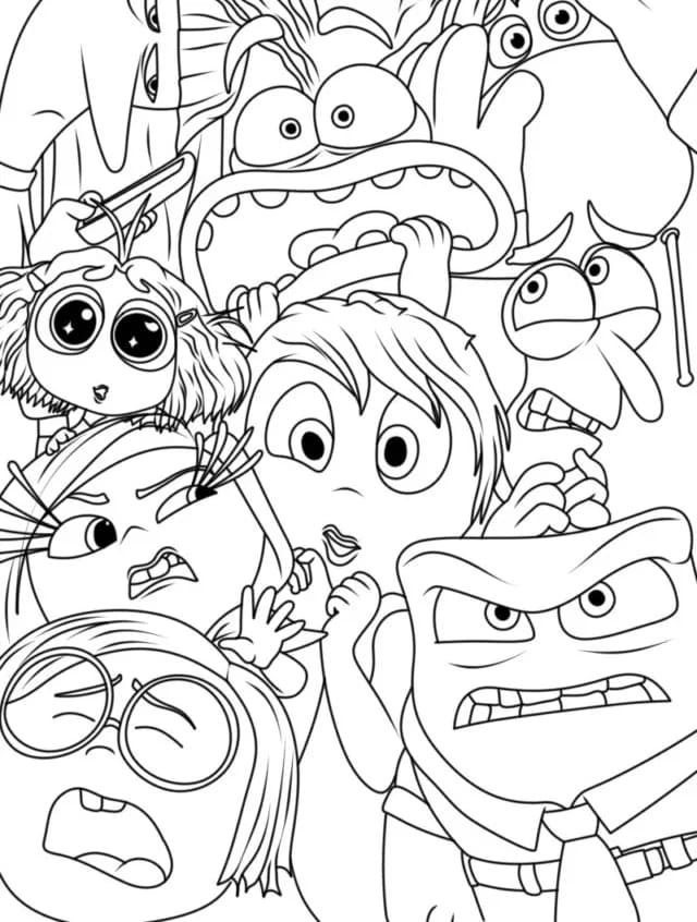 Coloriage Dessiner personnages de Vice-versa 2