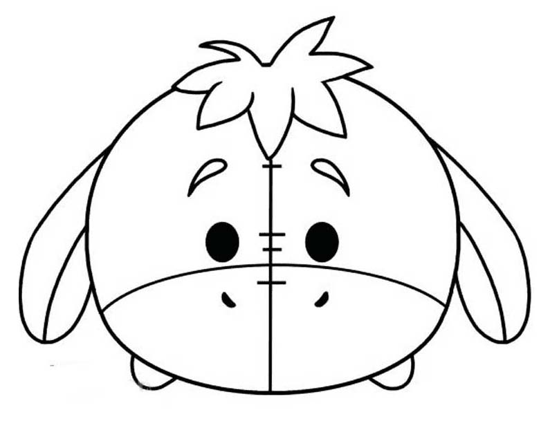 Coloriage Dessiner Tsum Tsum Bourriquet