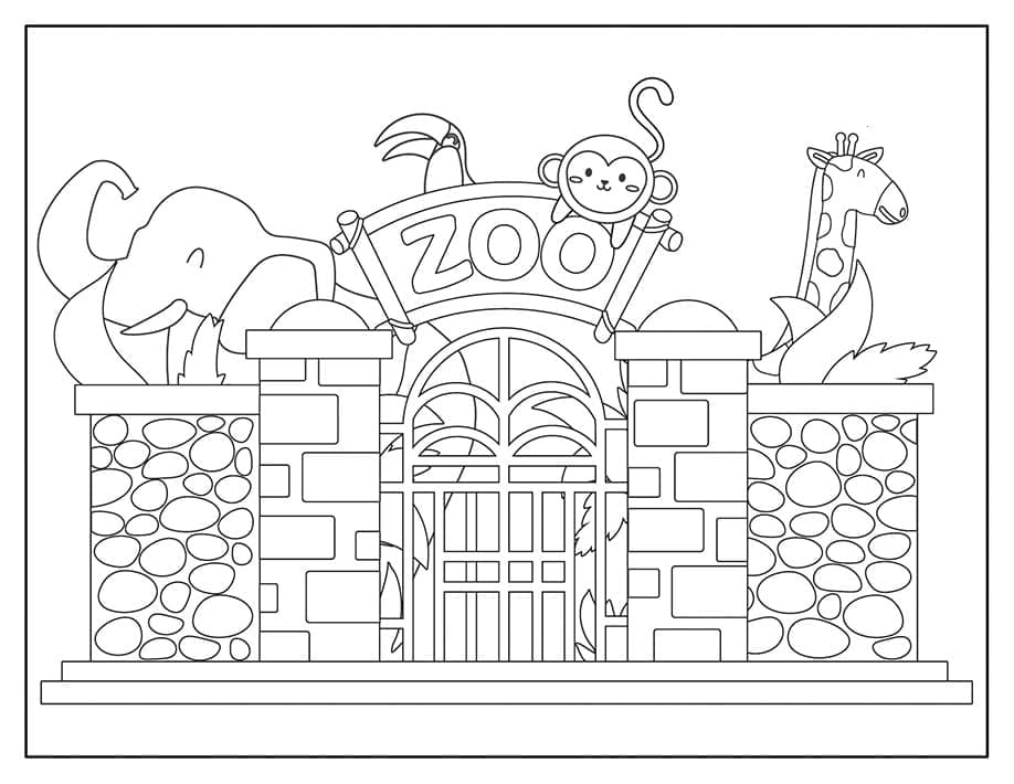 Coloriage Imprimer Zoo