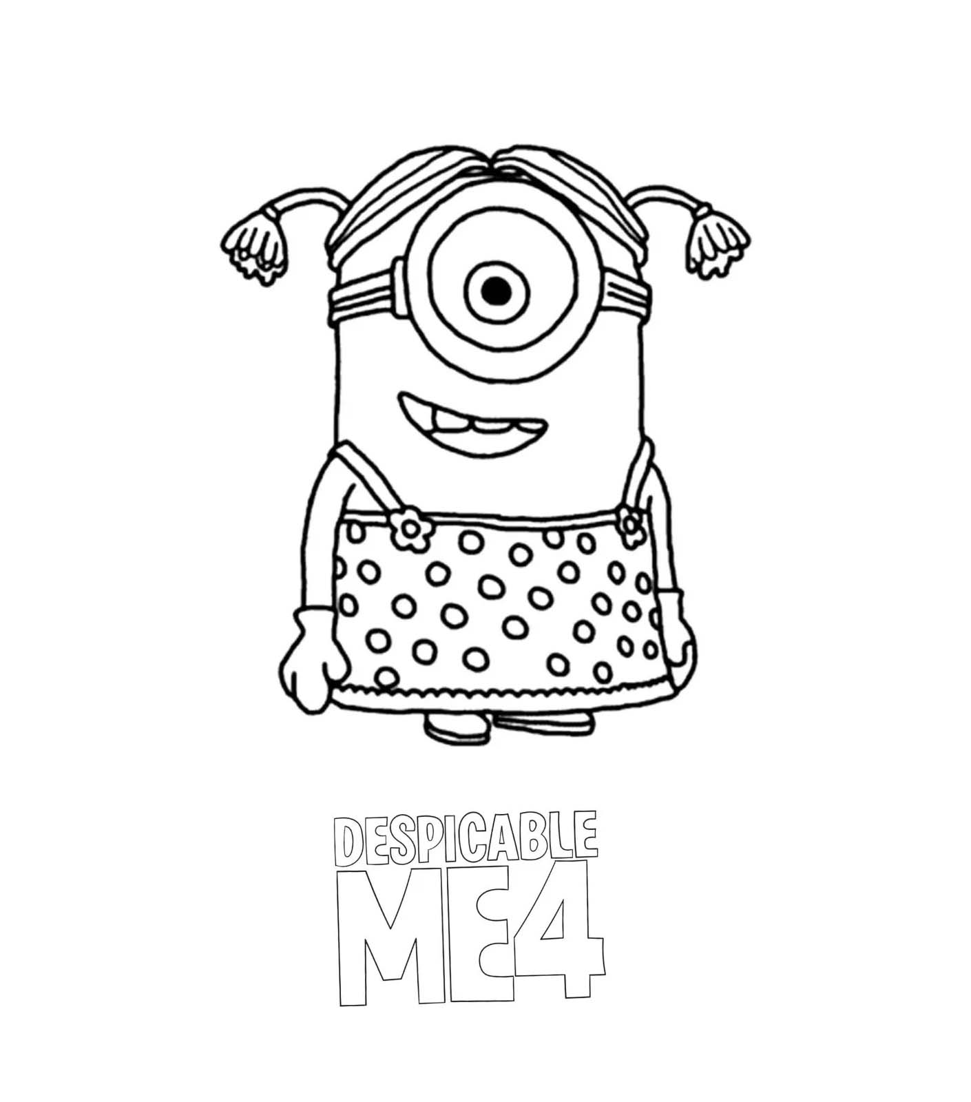 Coloriage Mega Minion chez Moi Moche et Méchant 4