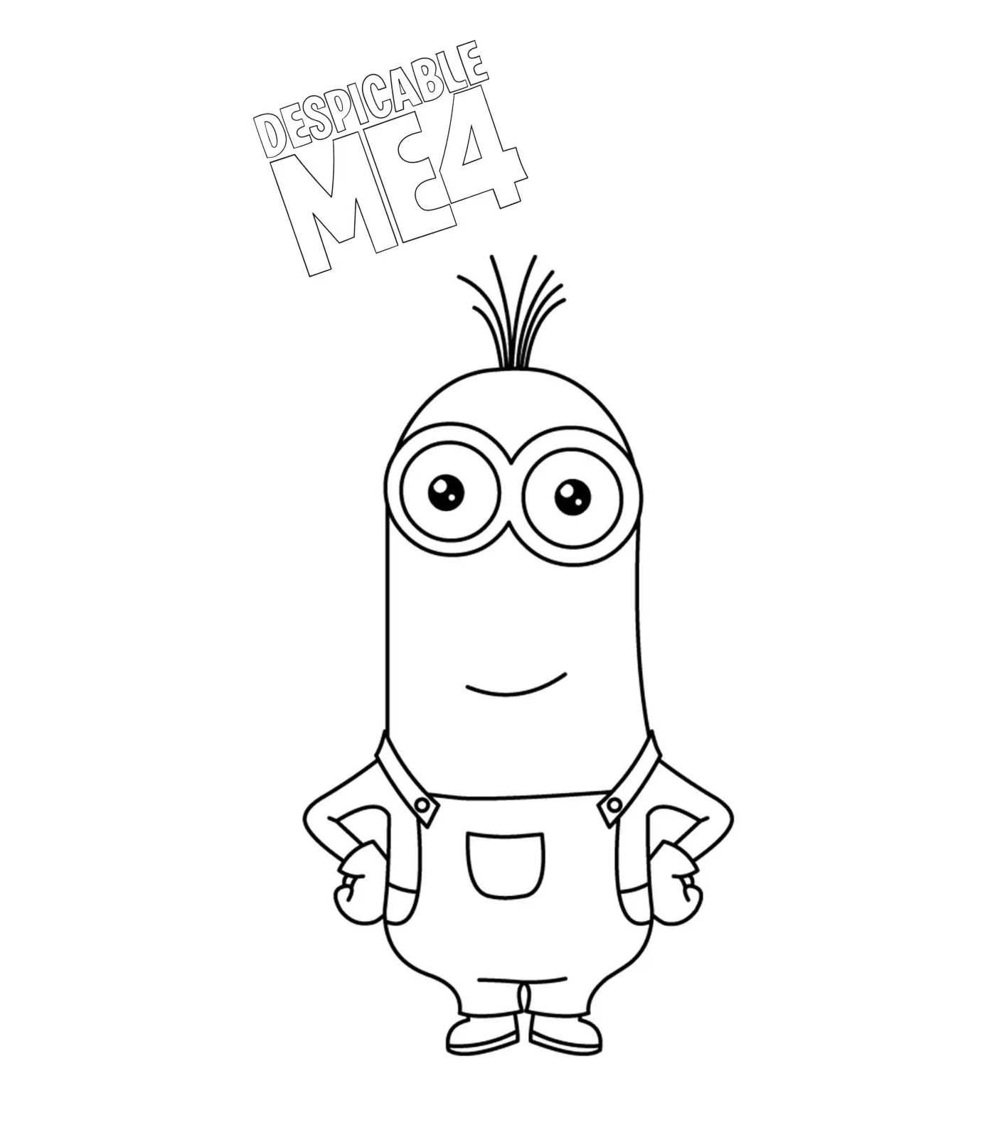 Coloriage Mega Minion dans Moi Moche et Méchant 4