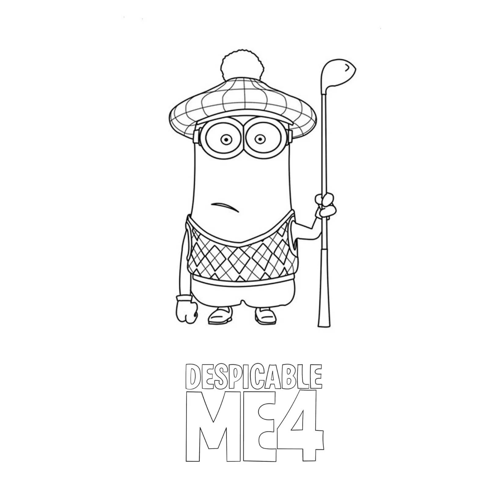 Coloriage Mega Minion en Moi Moche et Méchant 4