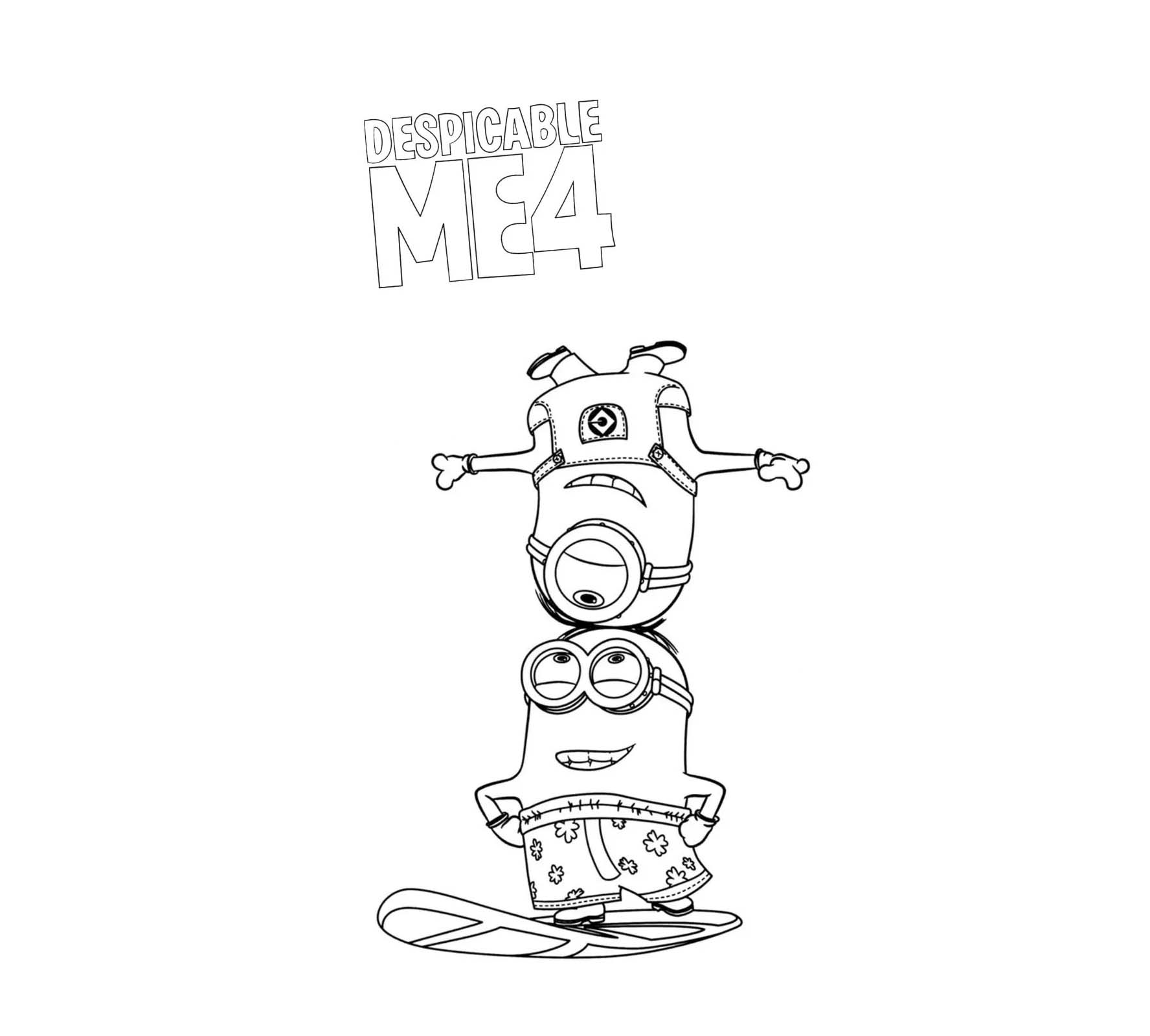 Coloriage Mega Minion Moi Moche et Méchant 4