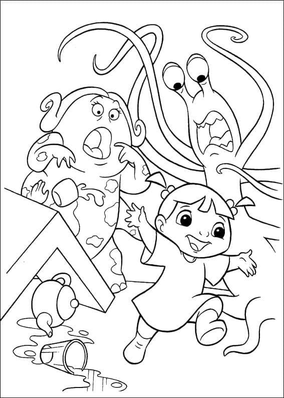 Coloriage Monstres et Cie gratuit