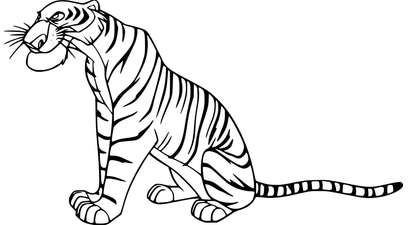 Coloriage Partager Khan du Livre de la Jungle