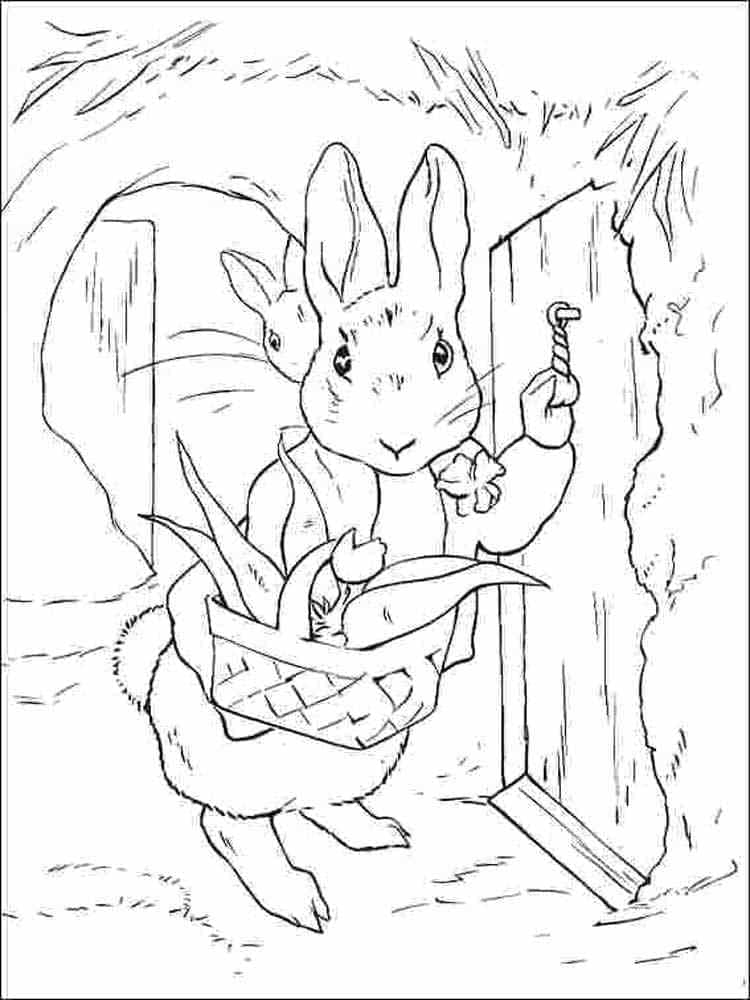 Coloriage Pierre Lapin Gratuit