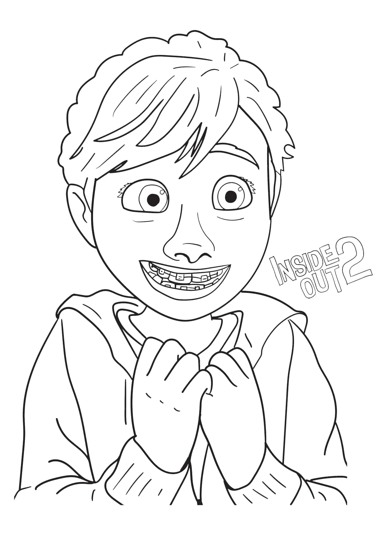 Coloriage Riley de Vice-versa 2