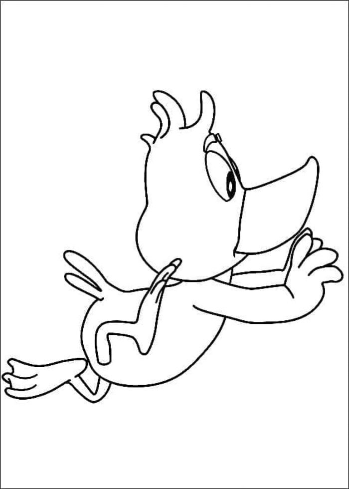 Coloriage Canard Peter de Caliméro