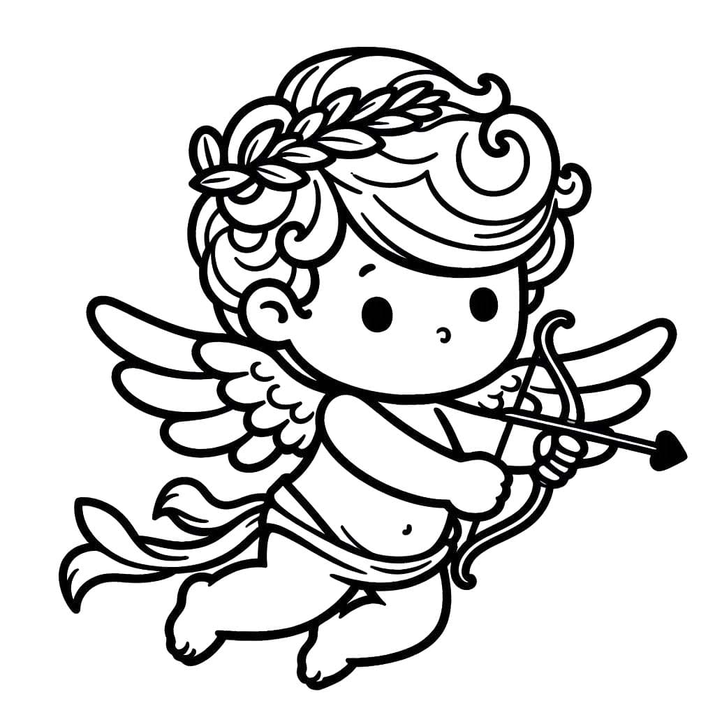 Coloriage Cupidon 1