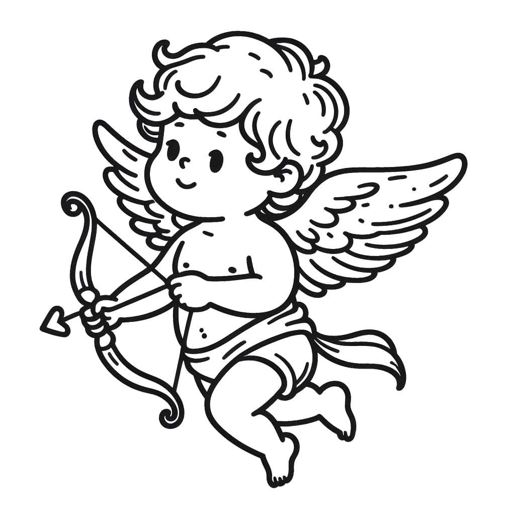 Coloriage Cupidon 2