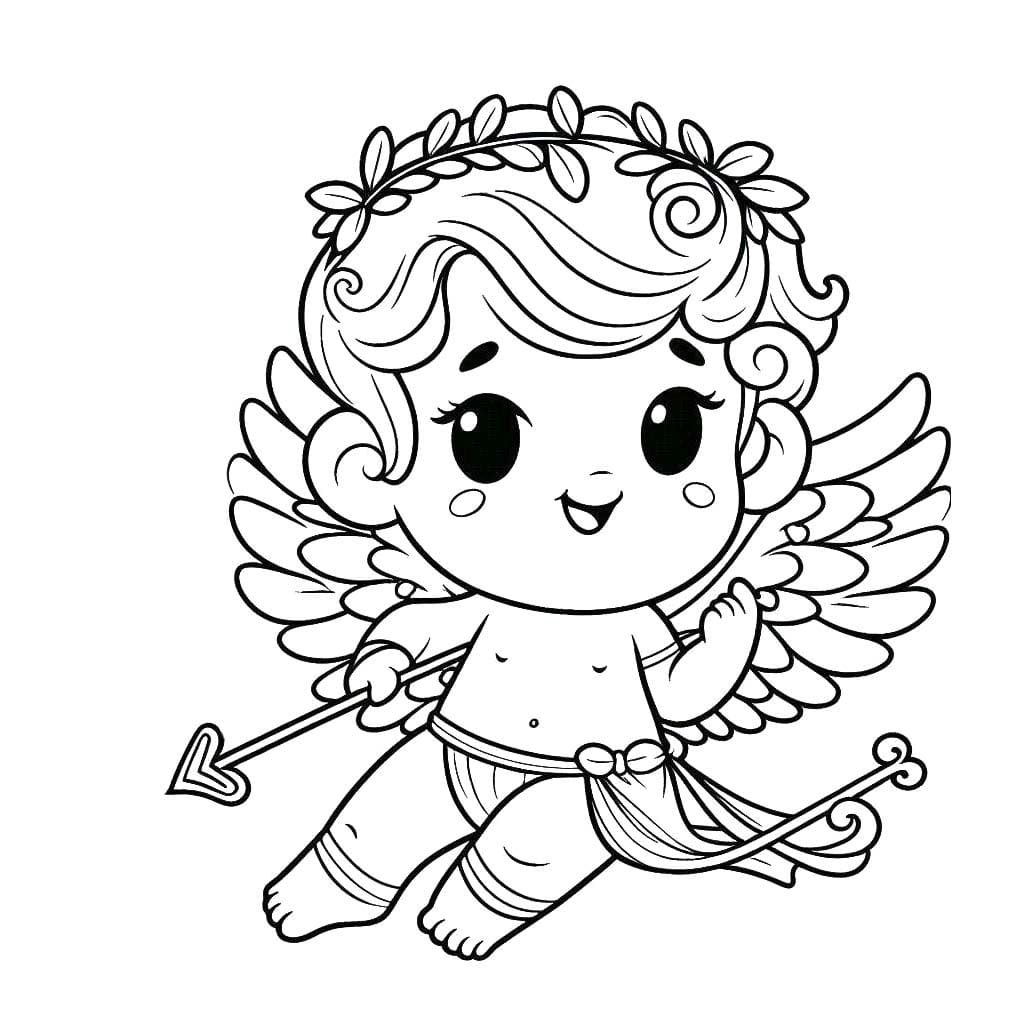 Coloriage Cupidon 5