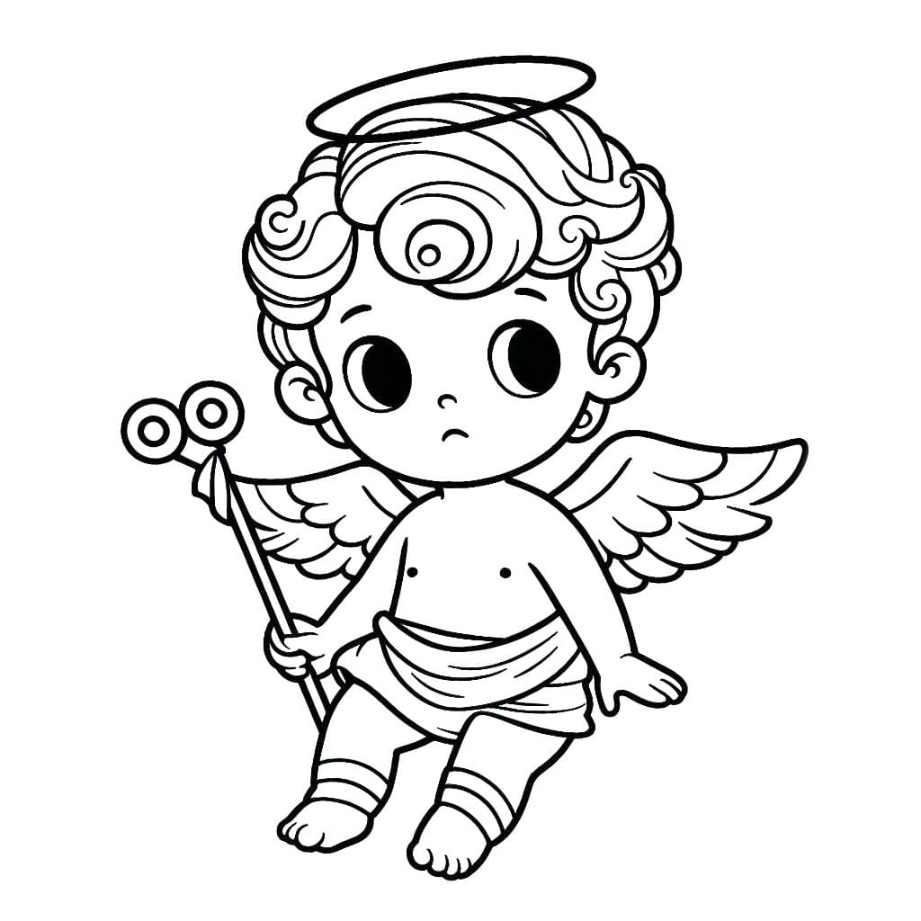 Coloriage Cupidon 6