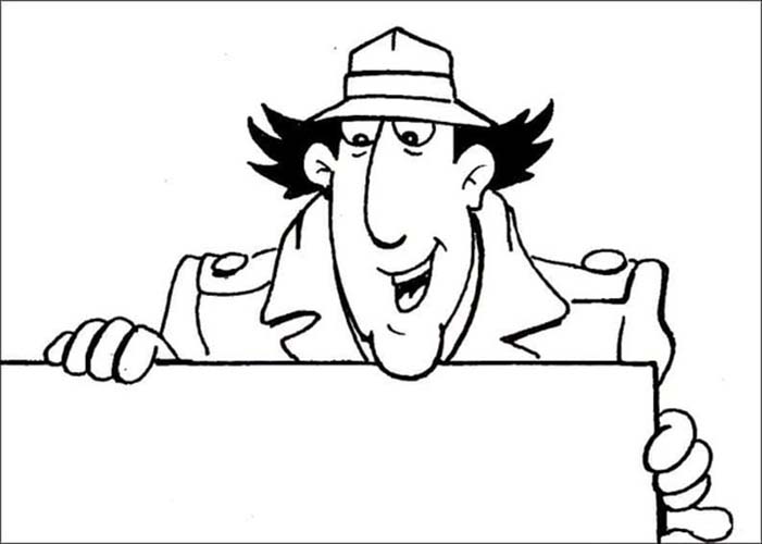 Coloriage Dessin basique Inspecteur Gadget