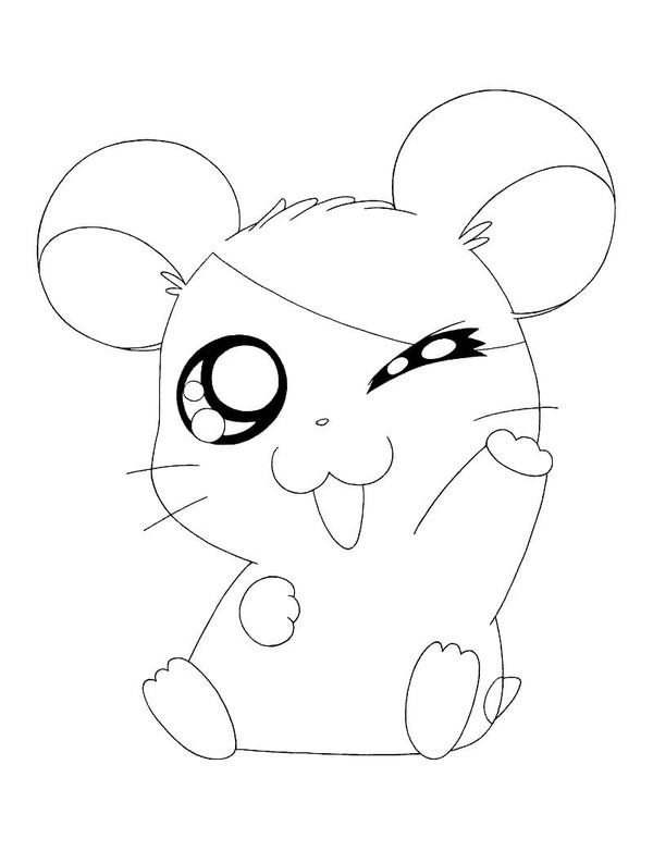 Coloriage Dessin gratuit Hamtaro amusant