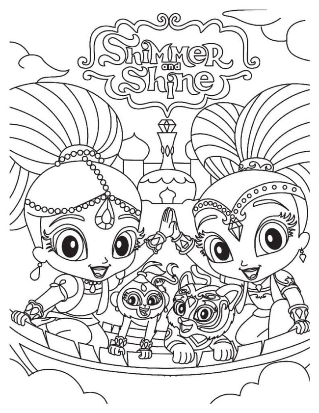 Coloriage Dessin gratuit Shimmer et Shine