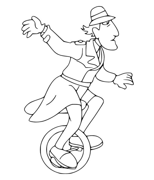 Coloriage Dessin Inspecteur Gadget basique