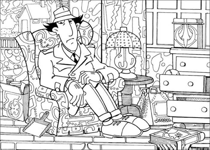 Coloriage Dessin Inspecteur Gadget