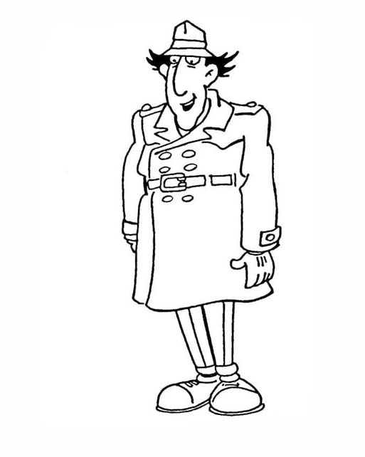 Coloriage Dessin Inspecteur Gadget facile