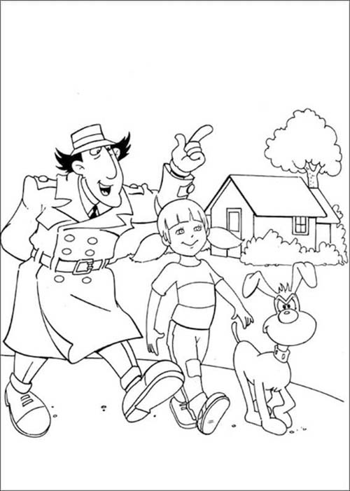 Coloriage Dessin Inspecteur Gadget imprimable gratuit