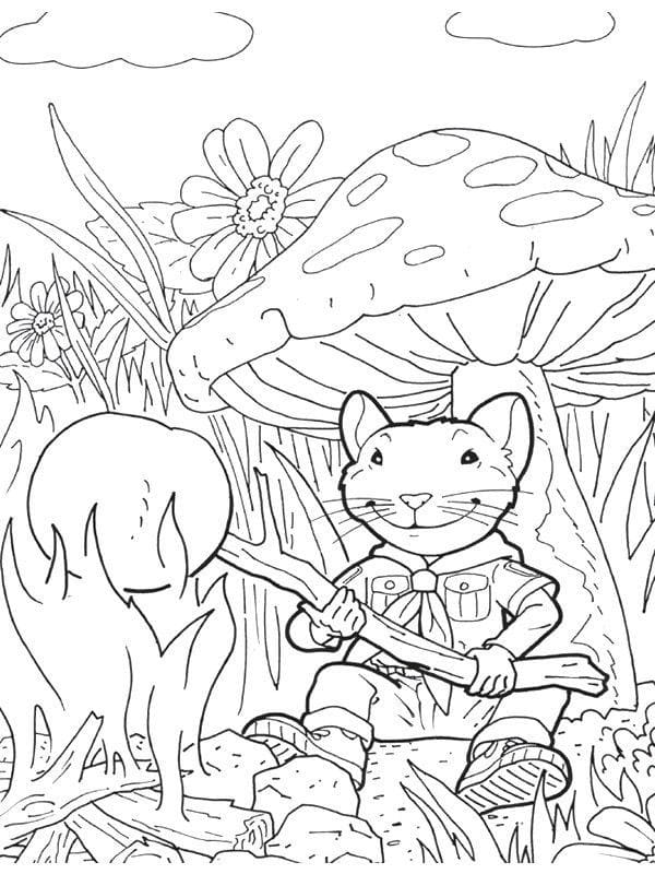 Coloriage Dessine à Stuart Little 8