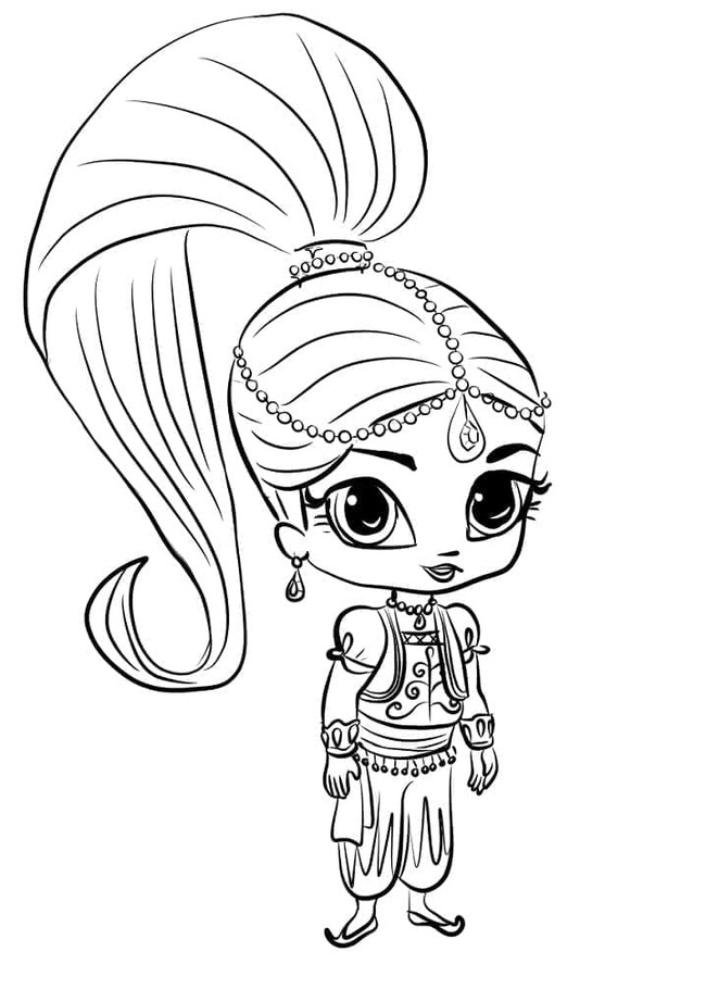 Coloriage Dessine adorable Shimmer