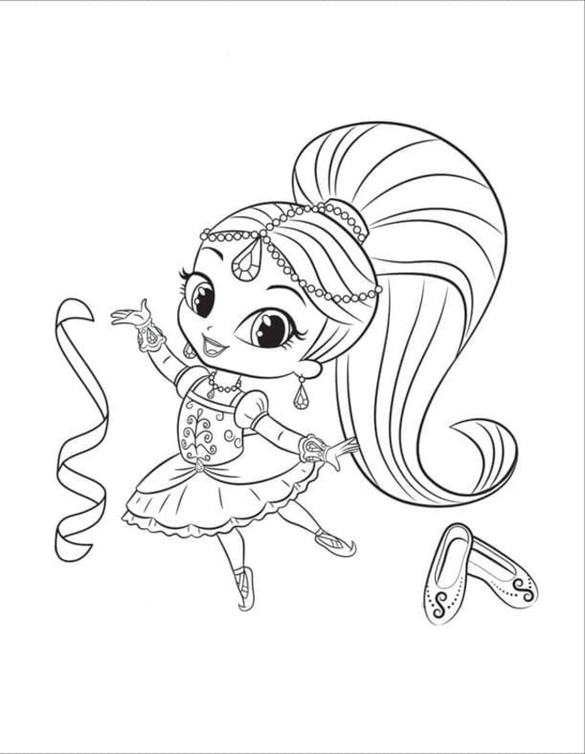 Coloriage Dessine Ballet Shimmer