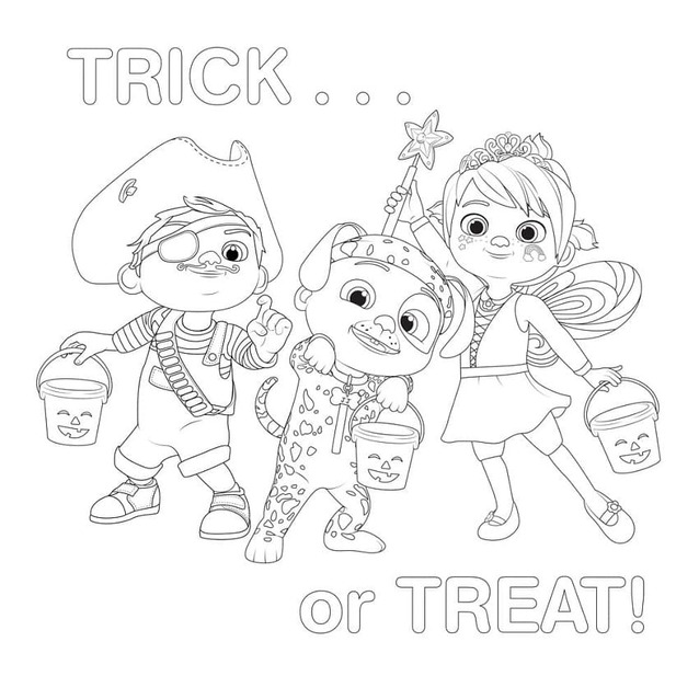 Coloriage Dessine Cocomelon Trick or Treat