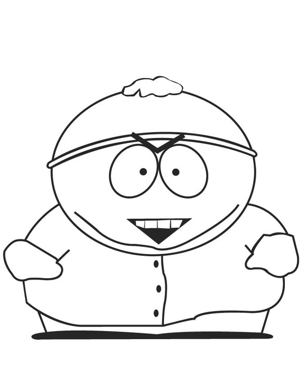 Coloriage Dessine Eric Cartman de South Park