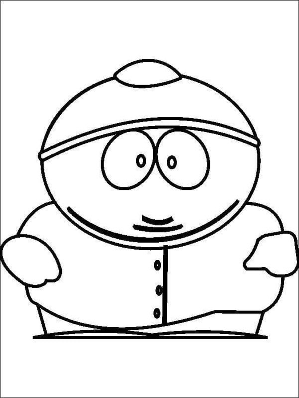 Coloriage Dessine Eric Cartman heureux