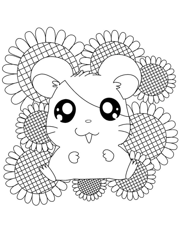 Coloriage Dessine gratis Hamtaro mignon