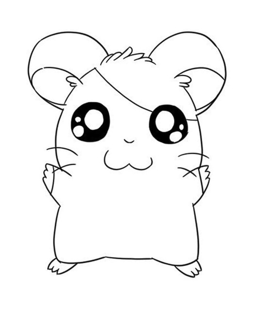 Coloriage Dessine Hamtaro mignon