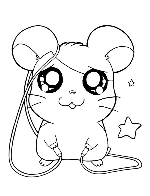 Coloriage Dessine Hamtaro mignon gratis