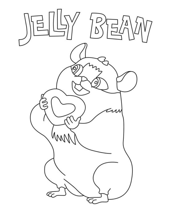 Coloriage Dessine Jelly Bean de Cocomelon