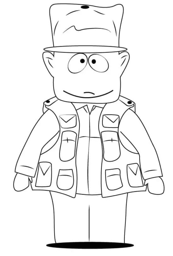 Coloriage Dessine Jimbo Kern de South Park