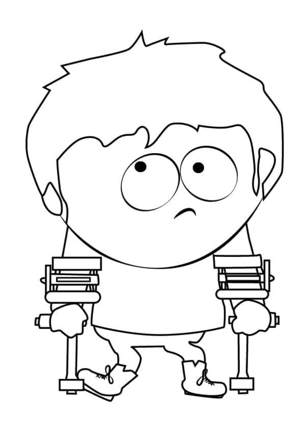 Coloriage Dessine Jimmy Valmer de South Park