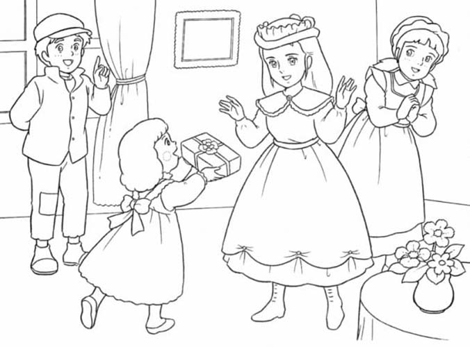 Coloriage Dessine la princesse Sarah