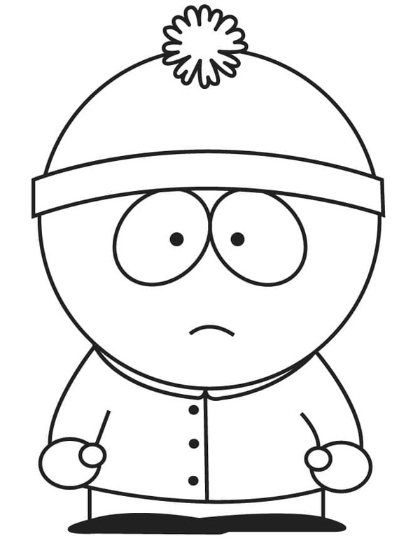 Coloriage Dessine Stan Marsh de South Park