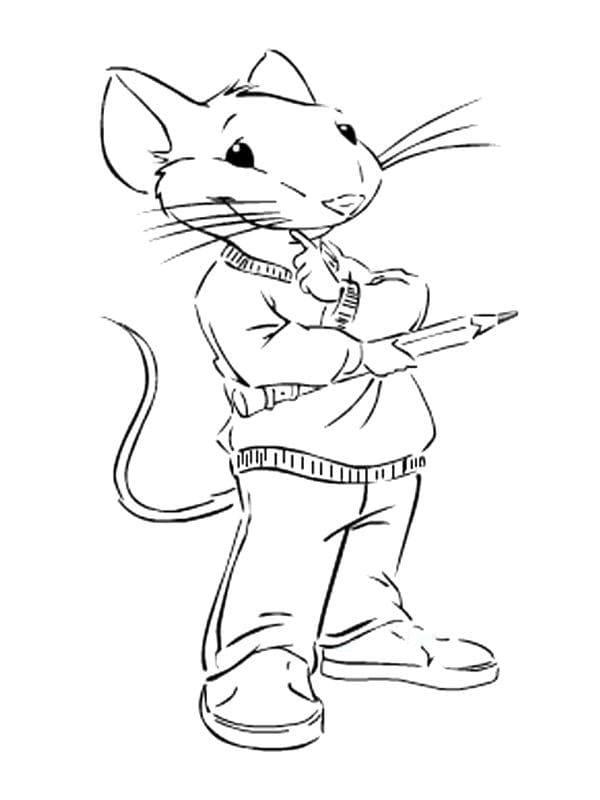 Coloriage Dessine Stuart Little est mignon