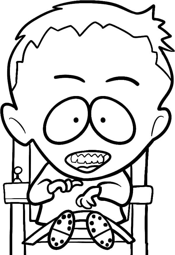 Coloriage Dessine Timmy Burch dans South Park