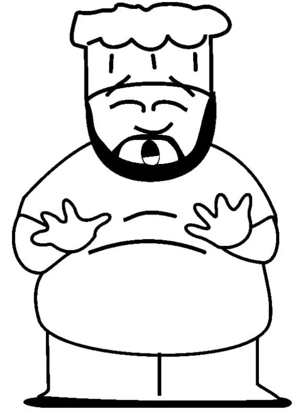 Coloriage Dessine un chef dans South Park