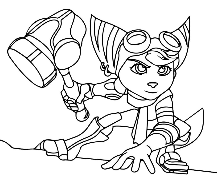 Coloriage Dessine un Ratchet cool