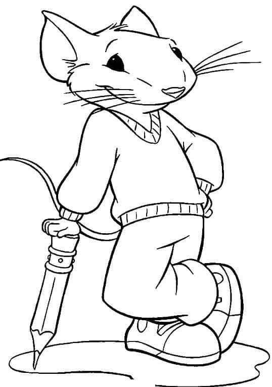 Coloriage Dessine une photo de Stuart Little