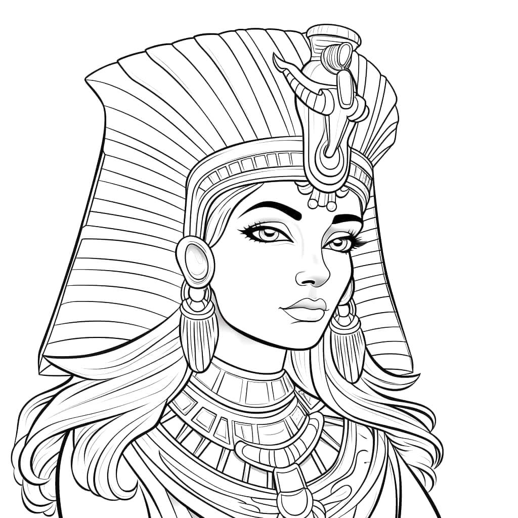 Coloriage Dessiner Cleopatre 11