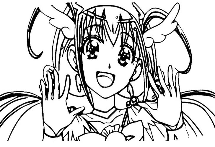 Coloriage Dessiner gratuit Adorable Hoshizora Miyuki