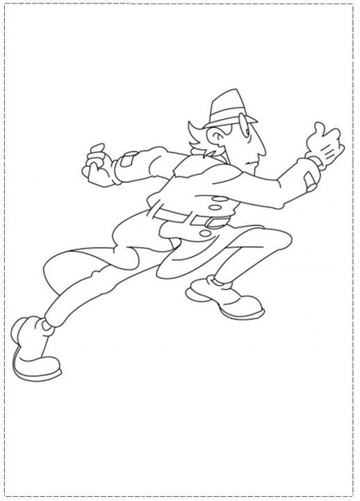 Coloriage Dessiner gratuit Inspecteur Gadget